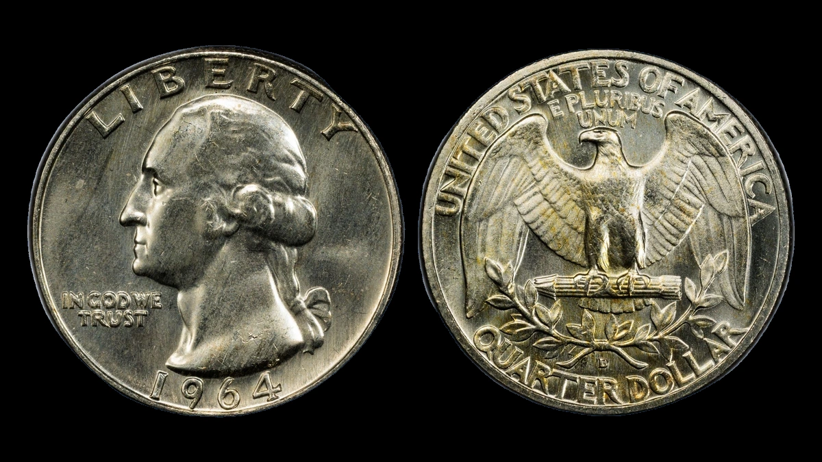 1964 Washington Quarter: Wrong Design Die