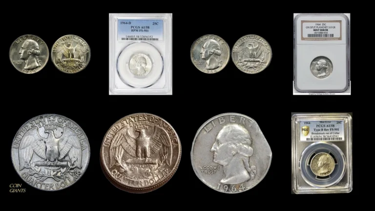 1964 Quarter Errors — error coin photographs
