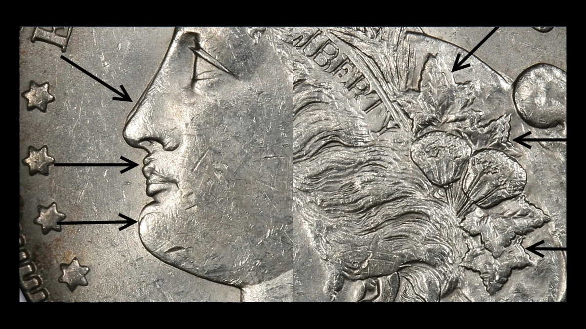 1888 Morgan Silver Dollar: Doubled Die Obverse