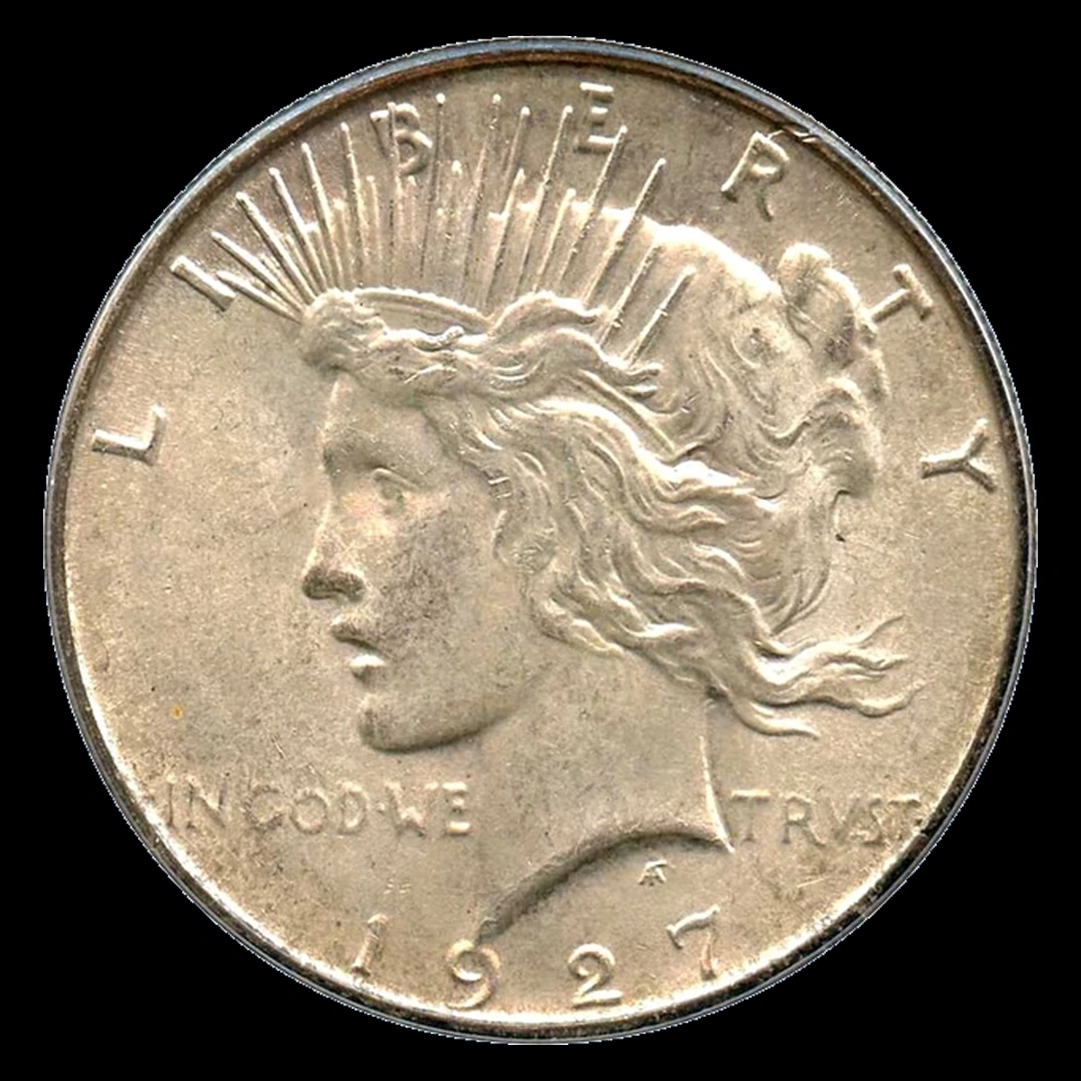1927 Peace Silver Dollar: Doubled Die Reverse
