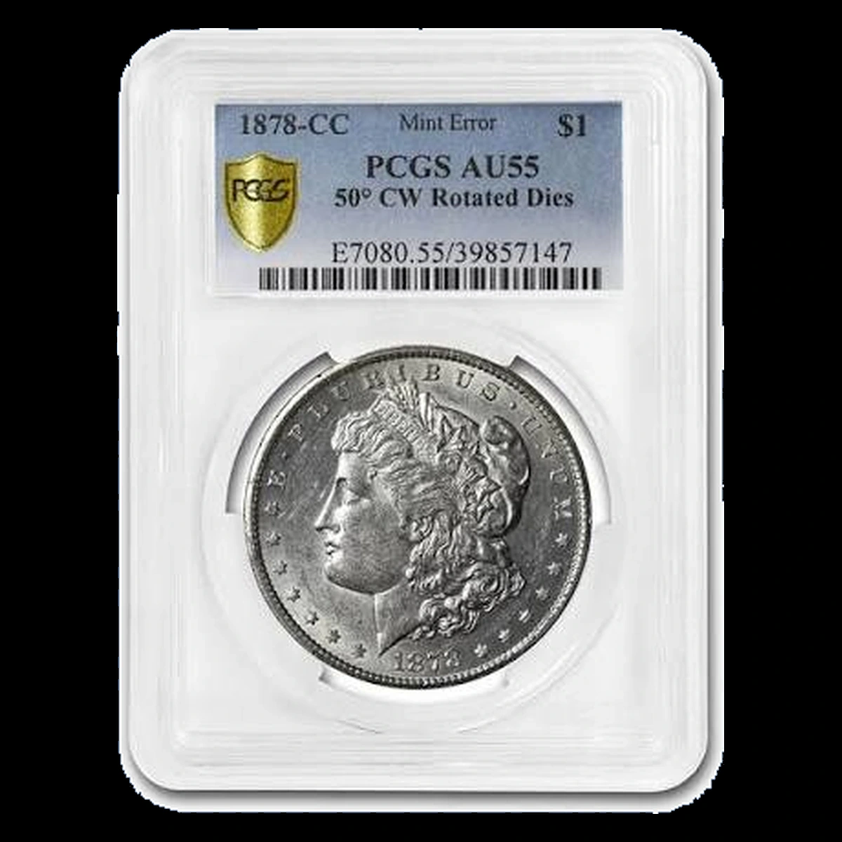 1878 Morgan Silver Dollar: Rotated Dies
