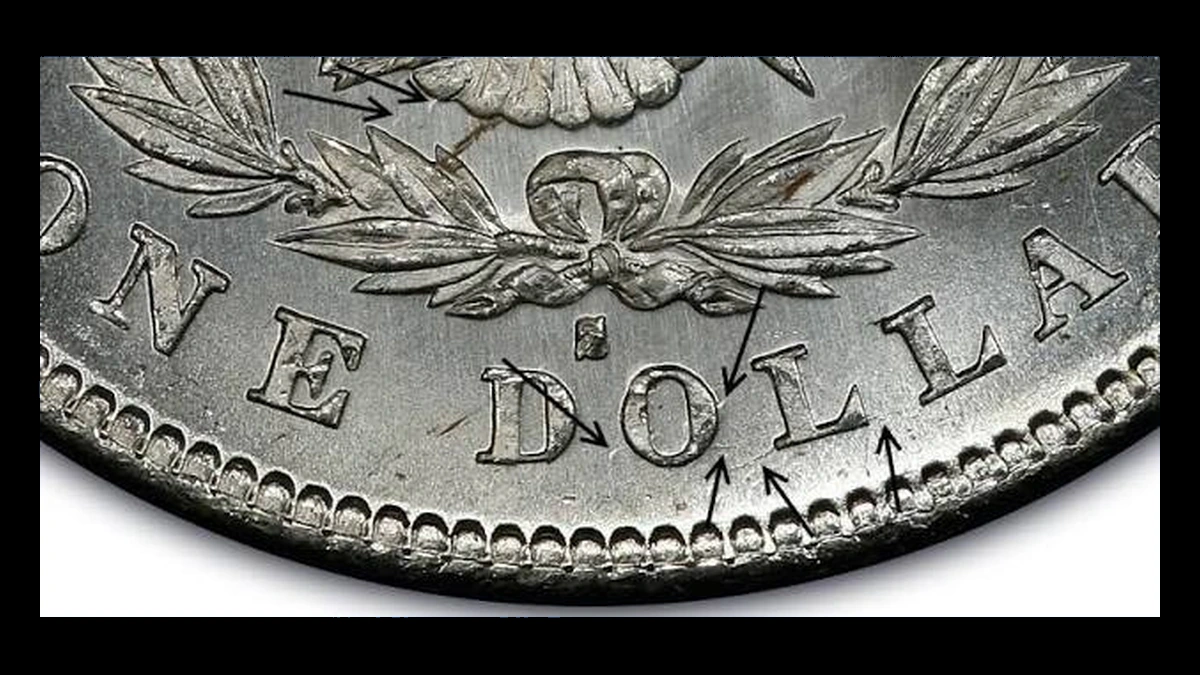 1878 Morgan Dollar: Die Clash