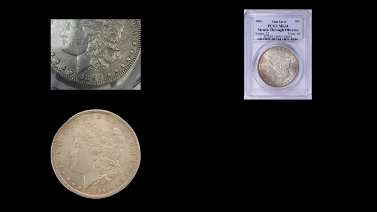 1896 Dollar Errors — error coin photographs