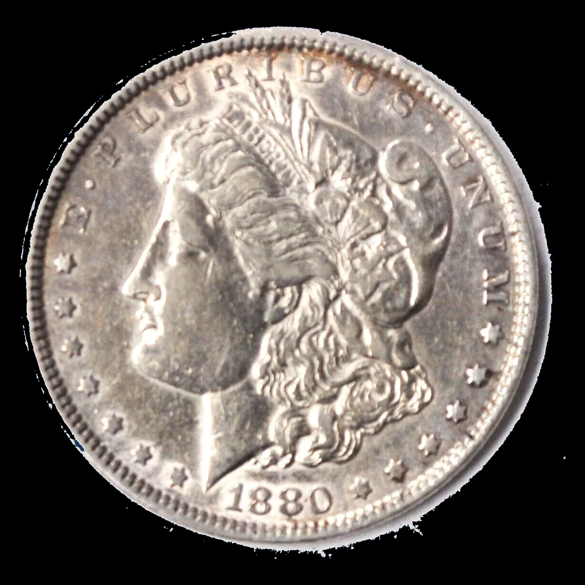 1880 Morgan Dollar: Lamination