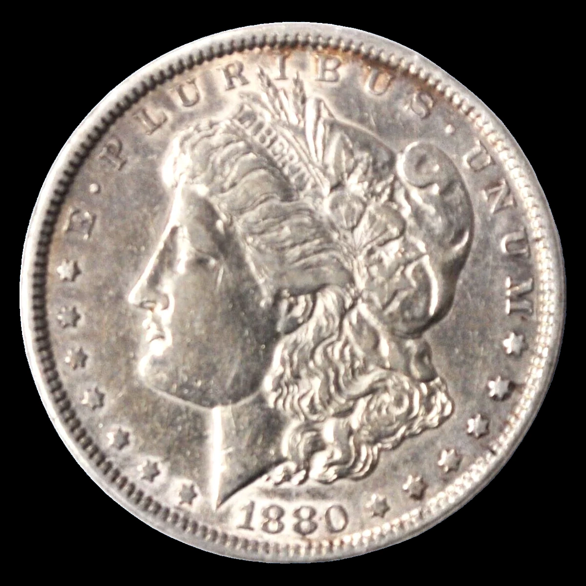 1880 Morgan Dollar: Planchet Flaw