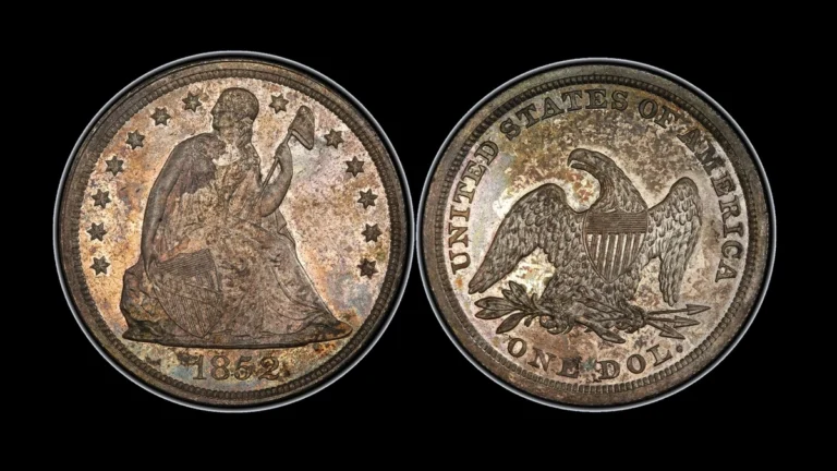 1852 Dollar Errors — error coin photographs