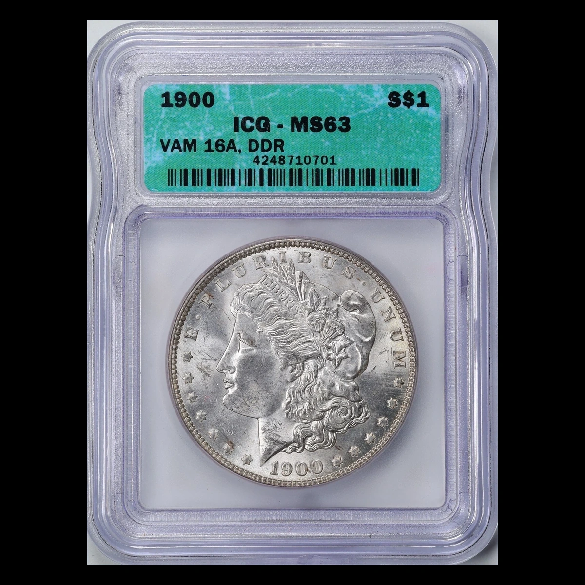 1900 Morgan Dollar: Doubled Die Reverse