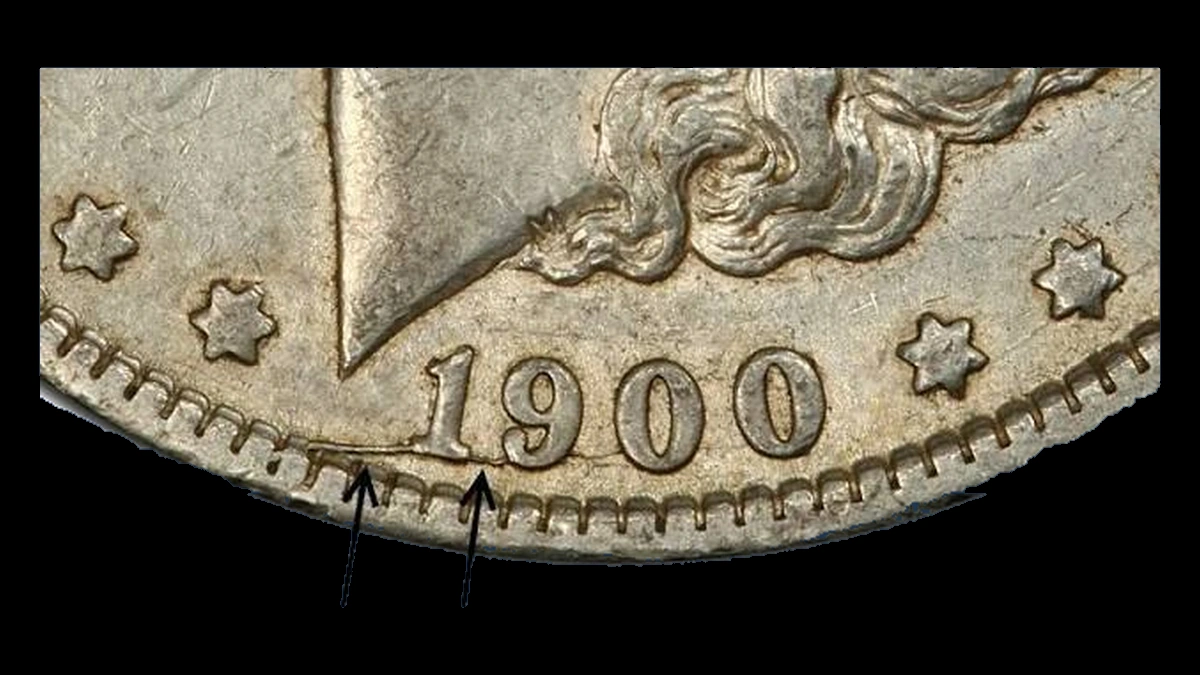 1900 Morgan Dollar: Die Break