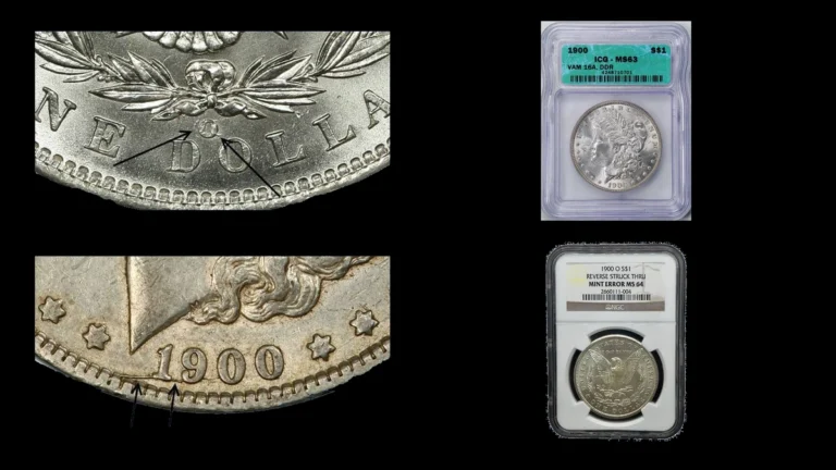 1900 Dollar Errors — error coin photographs