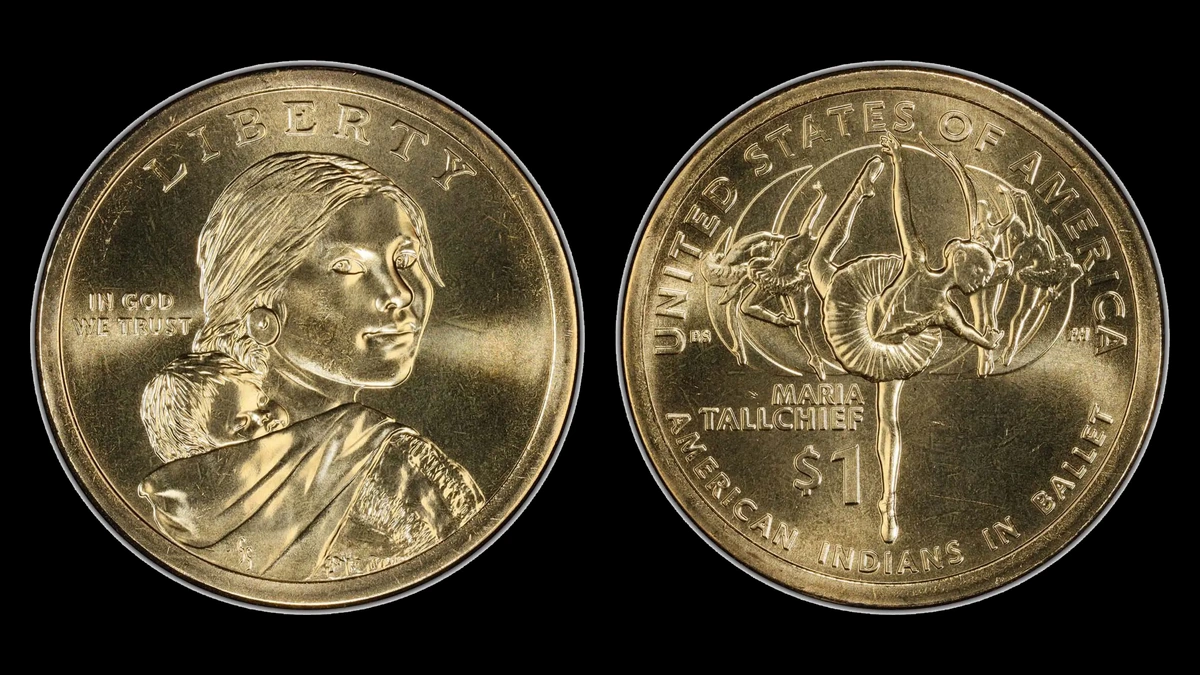 2023-P Pos.A Sacagawea Dollar, obverse and reverse