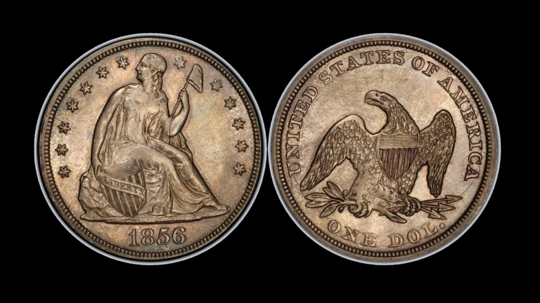 1856 Dollar Errors — error coin photographs