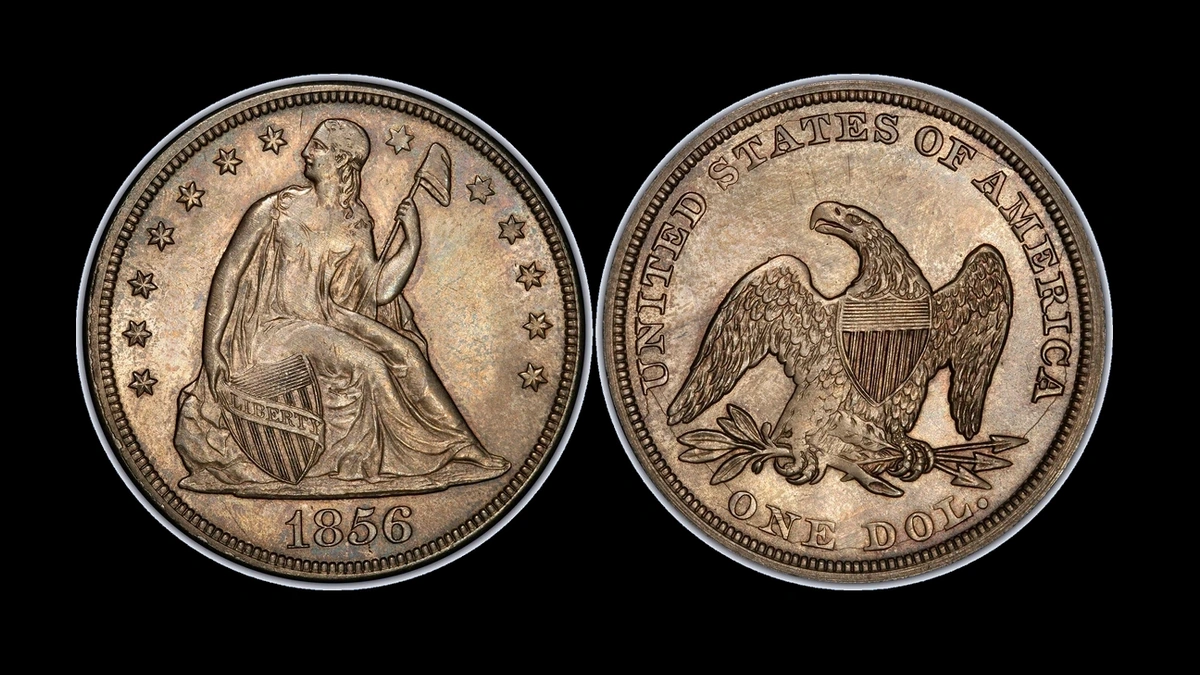 1856 Dollar Errors — error coin photographs