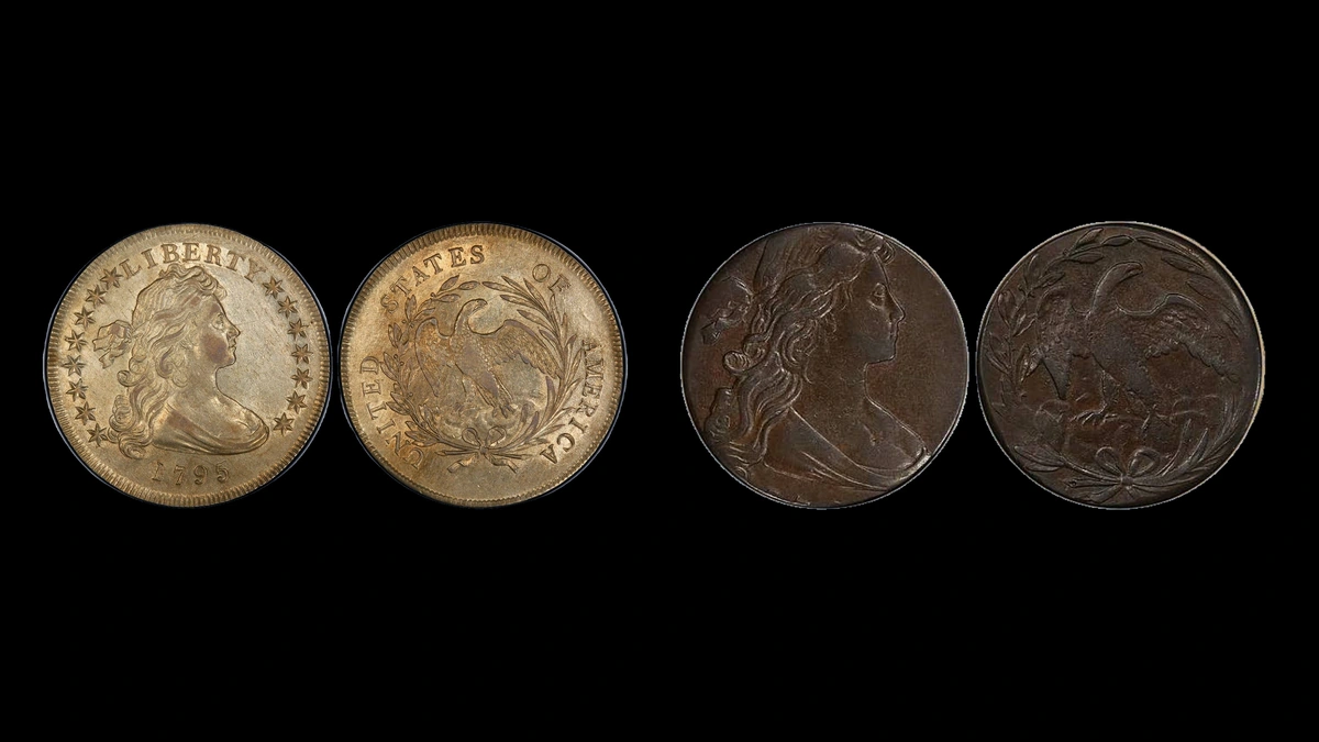 1795 Draped Bust Dollar Errors — error coin photographs