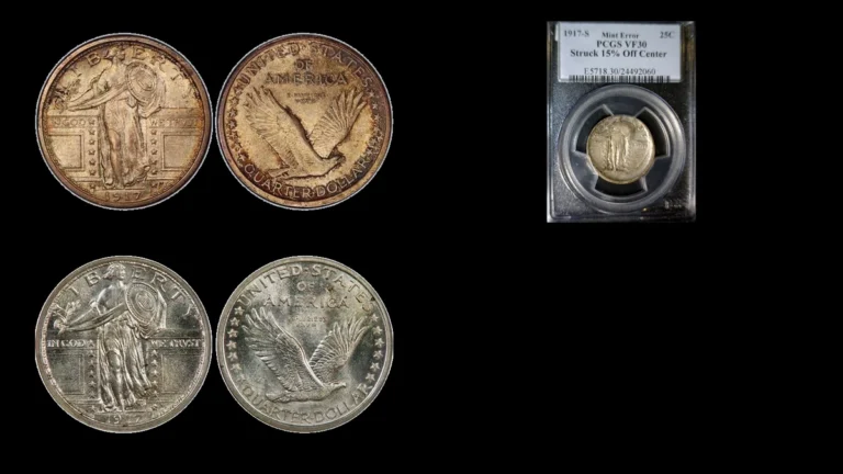 1917 Quarter Errors — error coin photographs