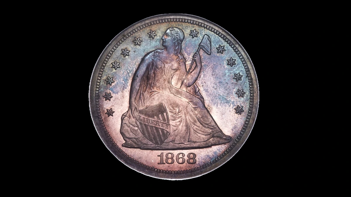 1868 Dollar Errors — error coin photographs
