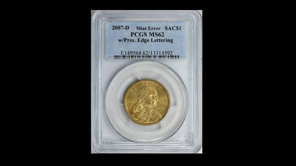 2007 Sacagawea Dollar Errors — error coin photographs