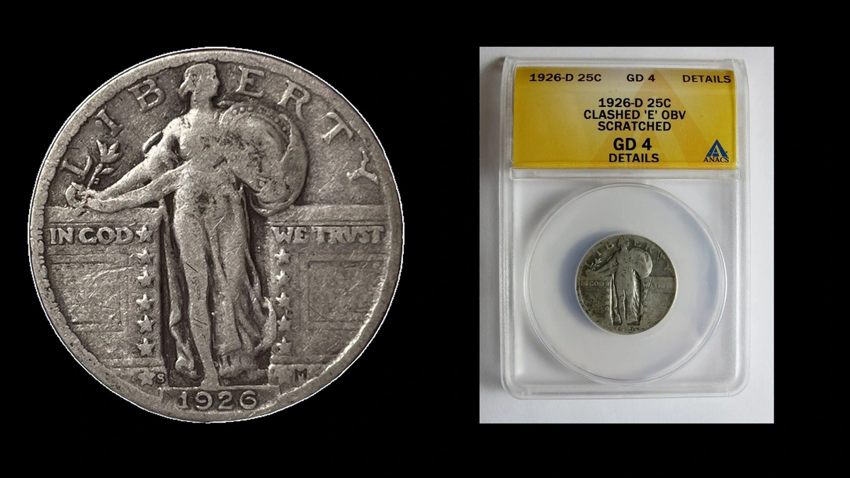 1926 Quarter Errors — error coin photographs