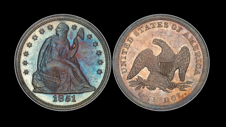 1851 Dollar Errors — error coin photographs