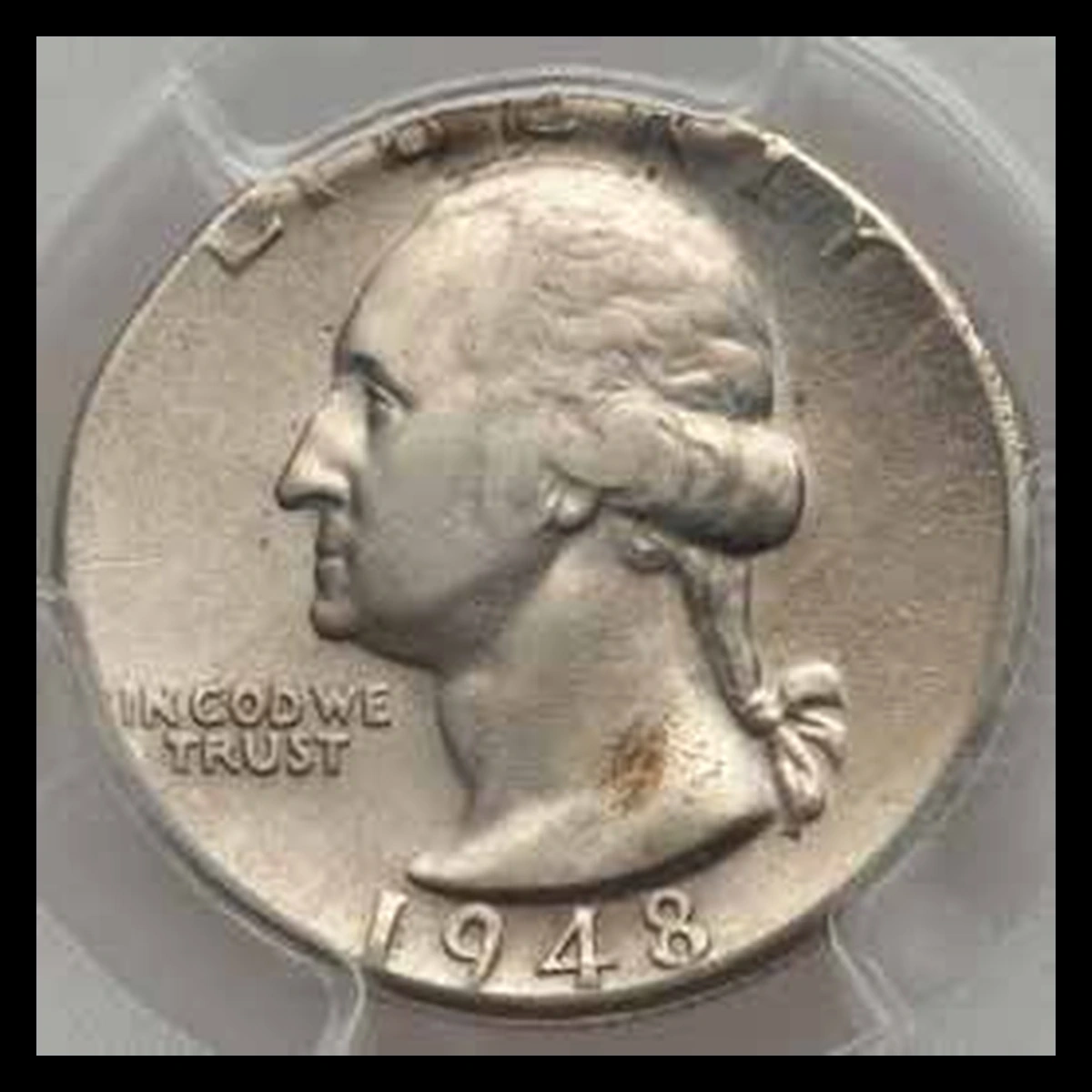 1948 Washington Quarter: Wrong Planchet