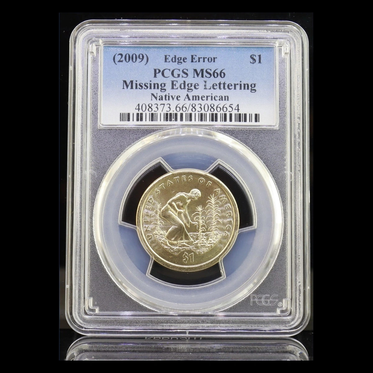2009 Sacagawea Dollar: Missing Edge Lettering