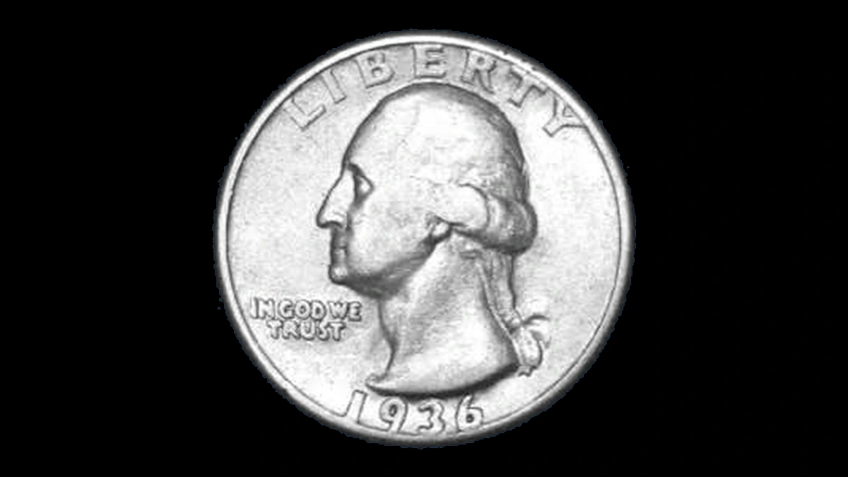 1936 Washington Quarter: Doubled Die Obverse