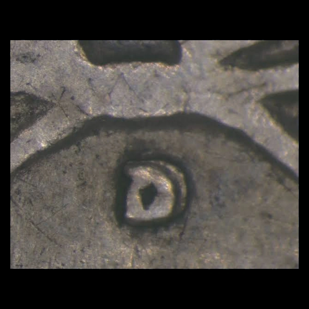 1936 Washington Quarter: Repunched Mintmark