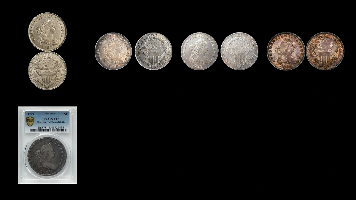 1799 Dollar Errors — error coin photographs