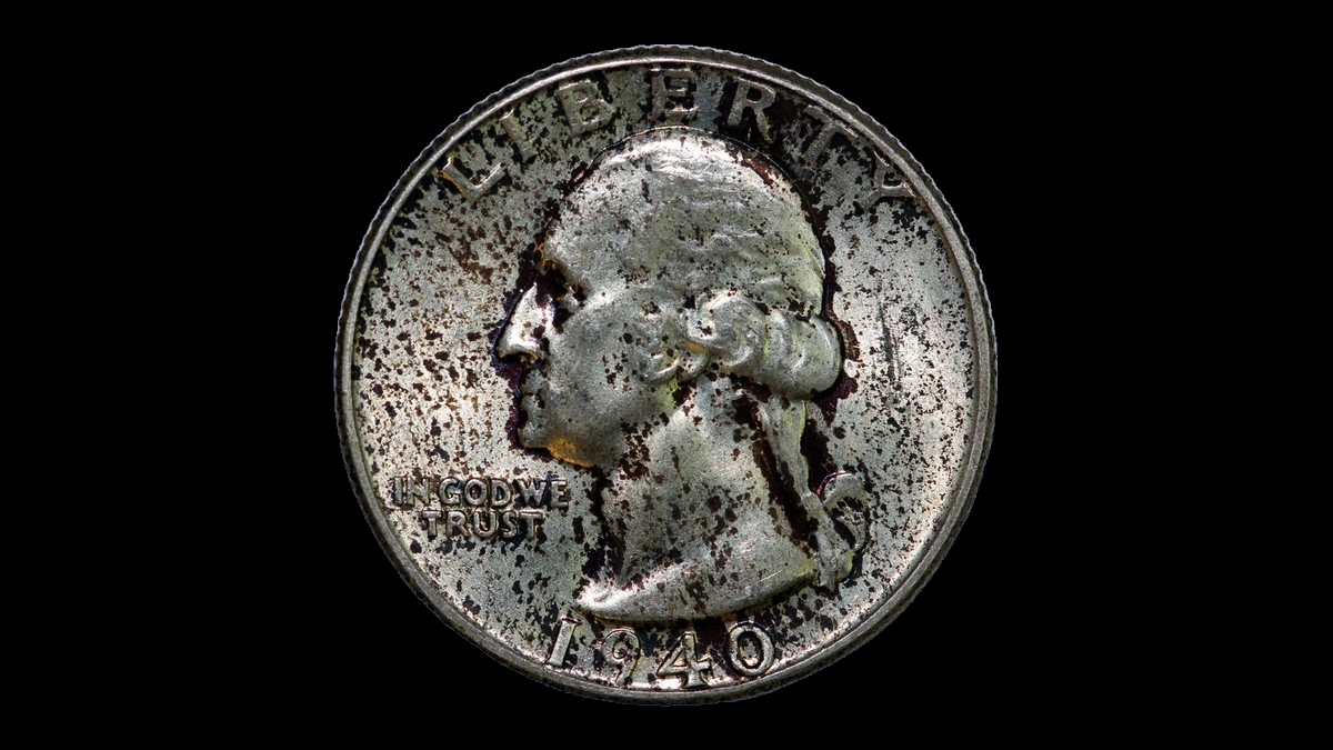 1940 Washington Quarter: Lamination / Split Planchet