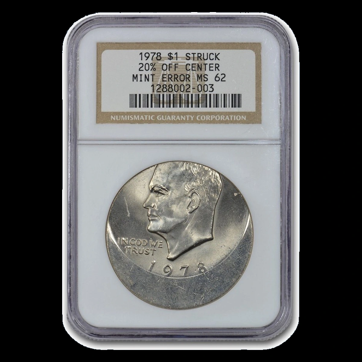 1978 Eisenhower Dollar: Off-Center Strike