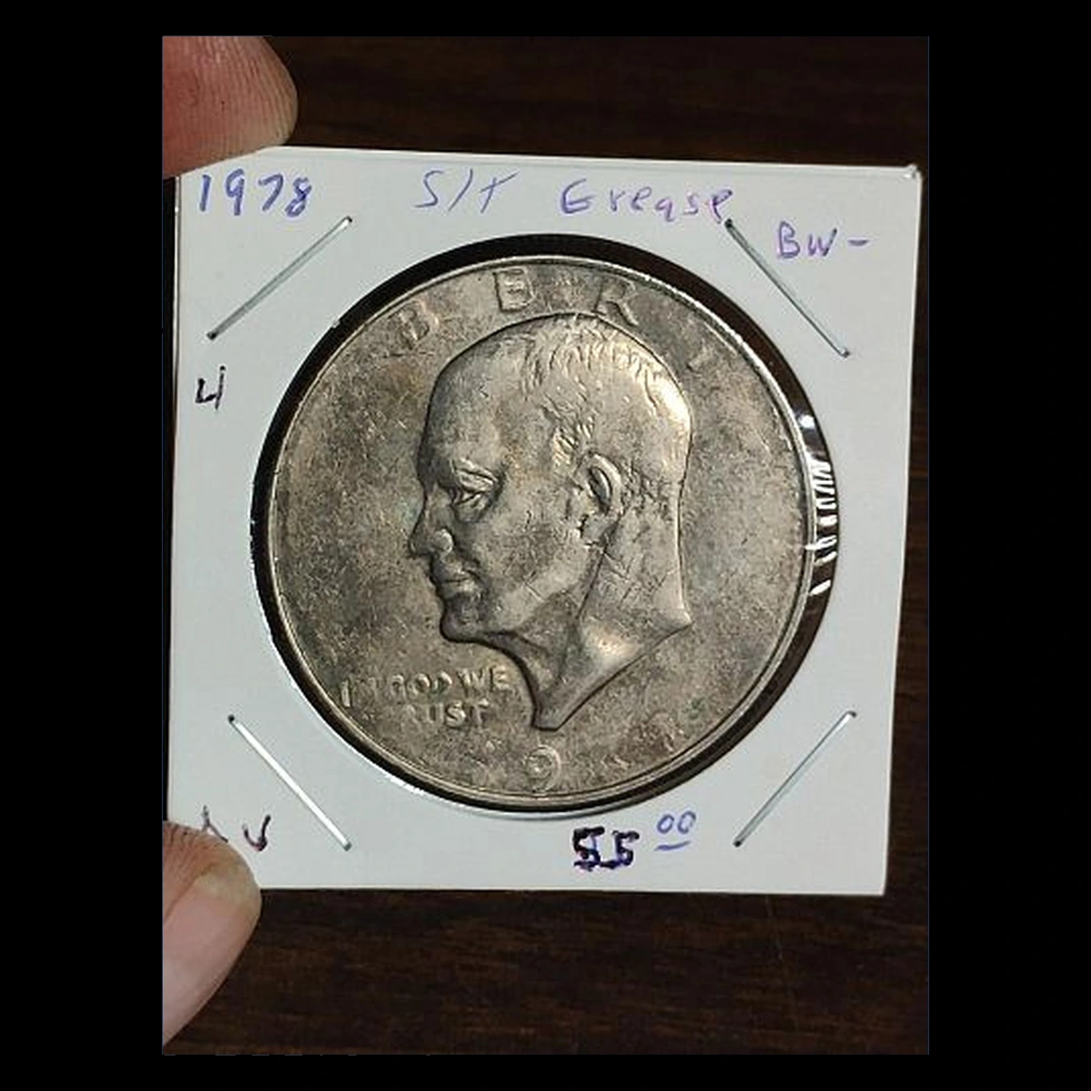 1978 Ike Dollar: Struck Through