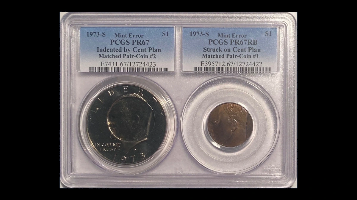 1973 Ike Dollar: Indent