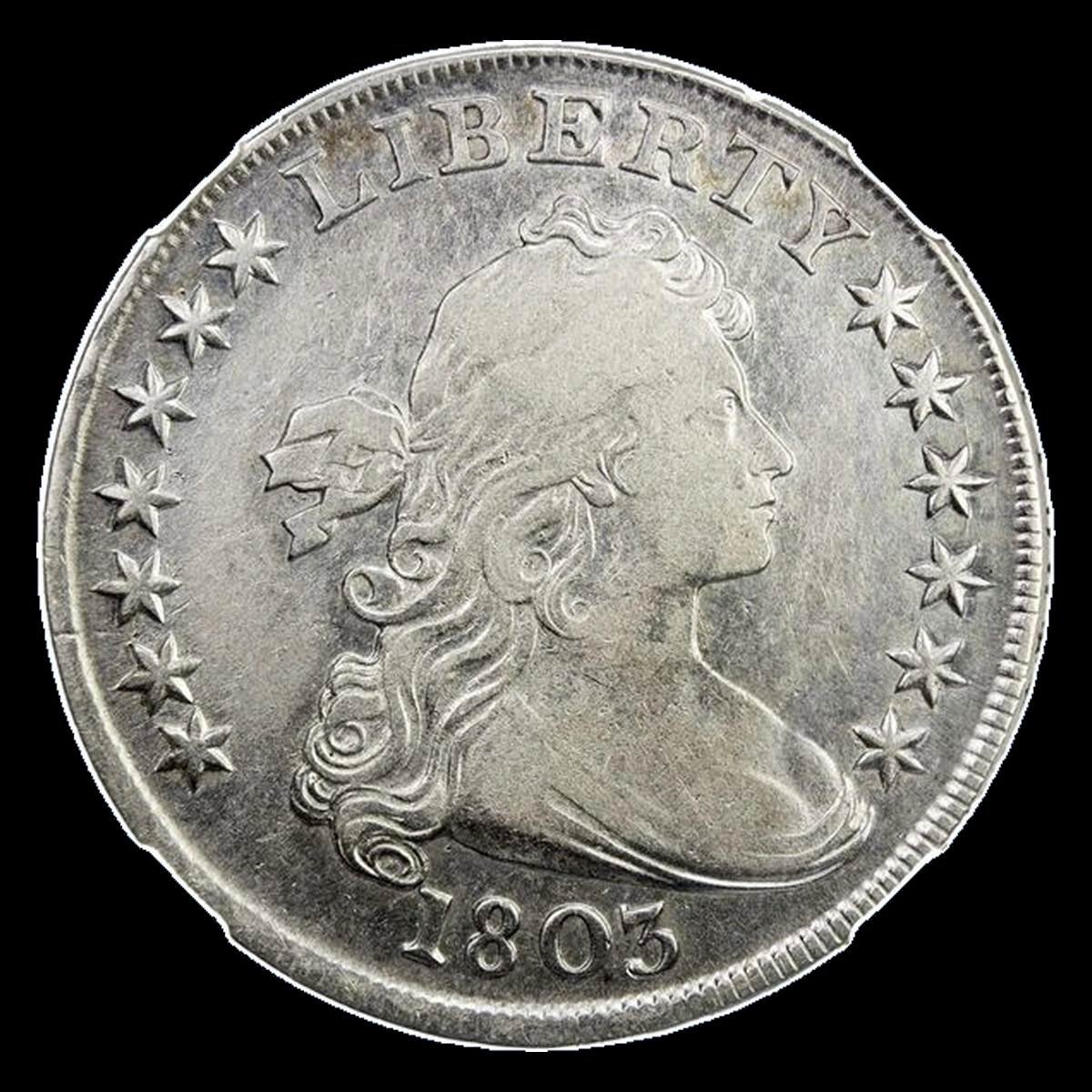 1803 Draped Bust Dollar: Die Crack