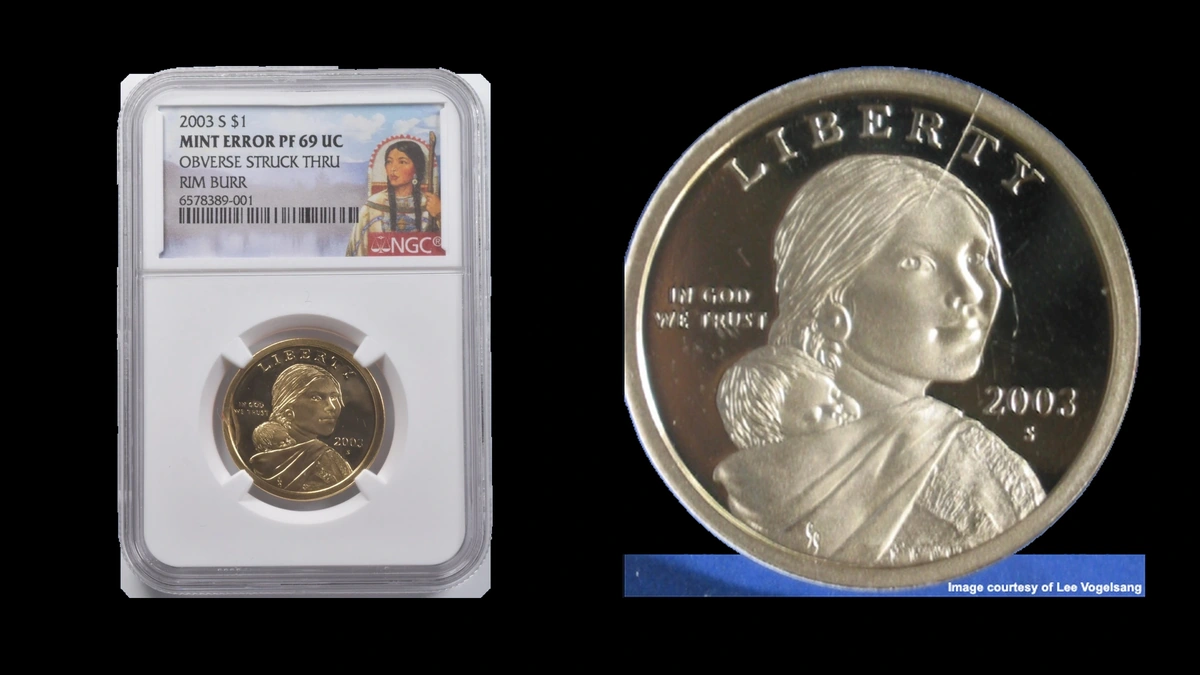 2003 Dollar Errors — error coin photographs