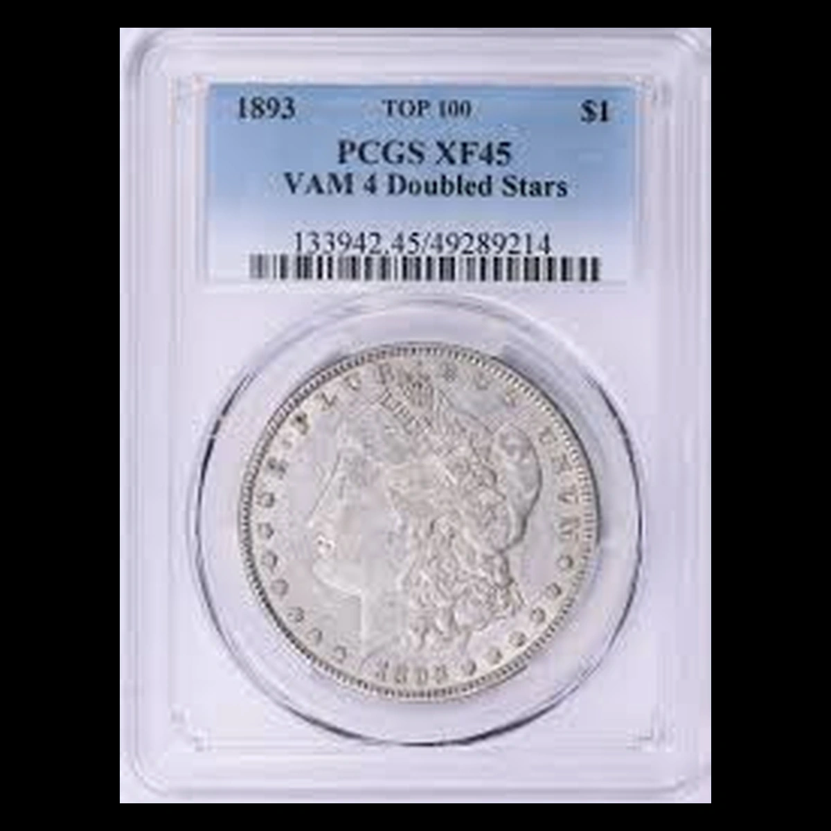 1893 Morgan Dollar: Doubled Die Obverse