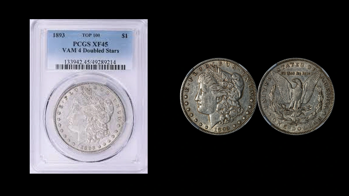 1893 Dollar Errors — error coin photographs