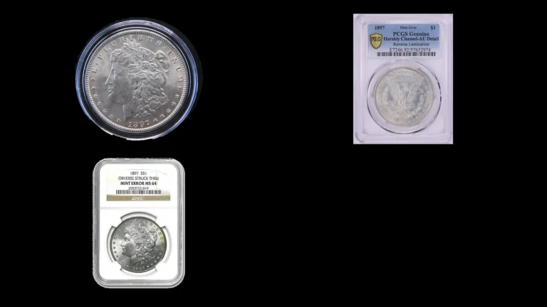 1897 Dollar Errors — error coin photographs