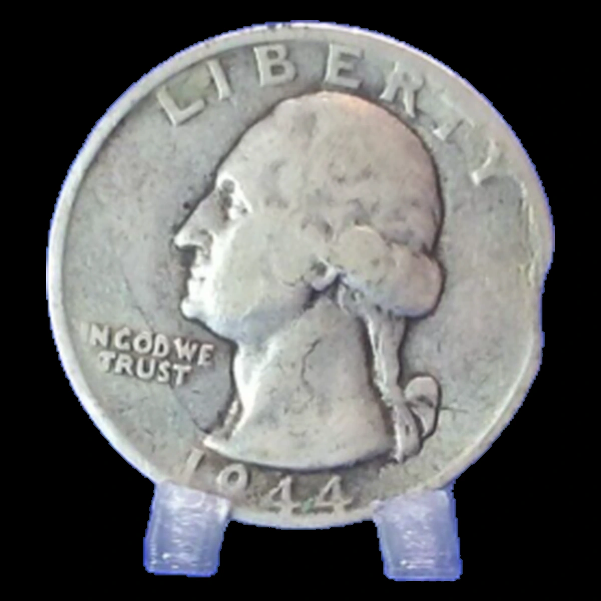 1944 Washington Quarter: Clipped Planchet