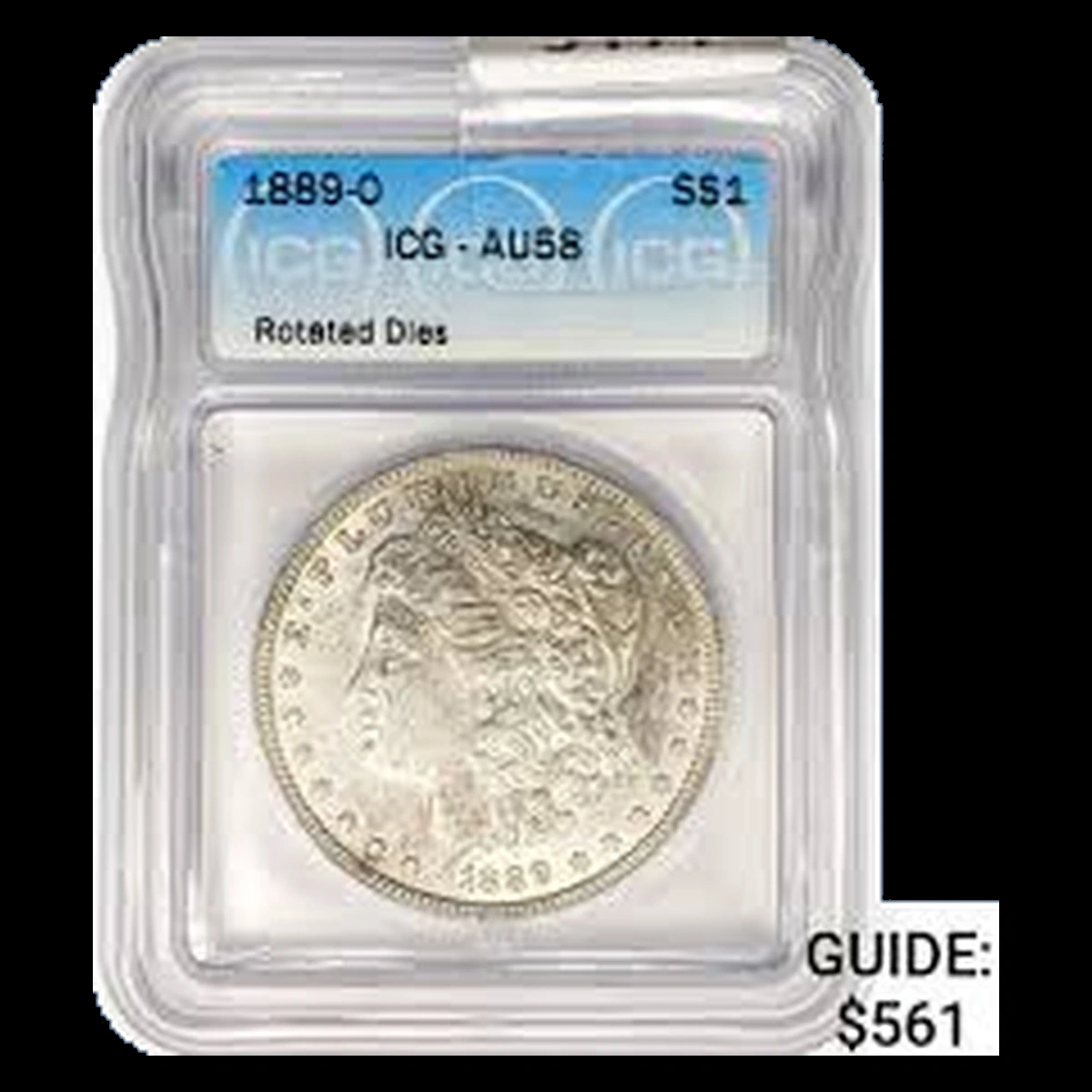 1889 Morgan Silver Dollar: Rotated Dies