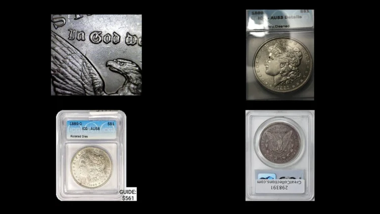 1889 Dollar Errors — error coin photographs