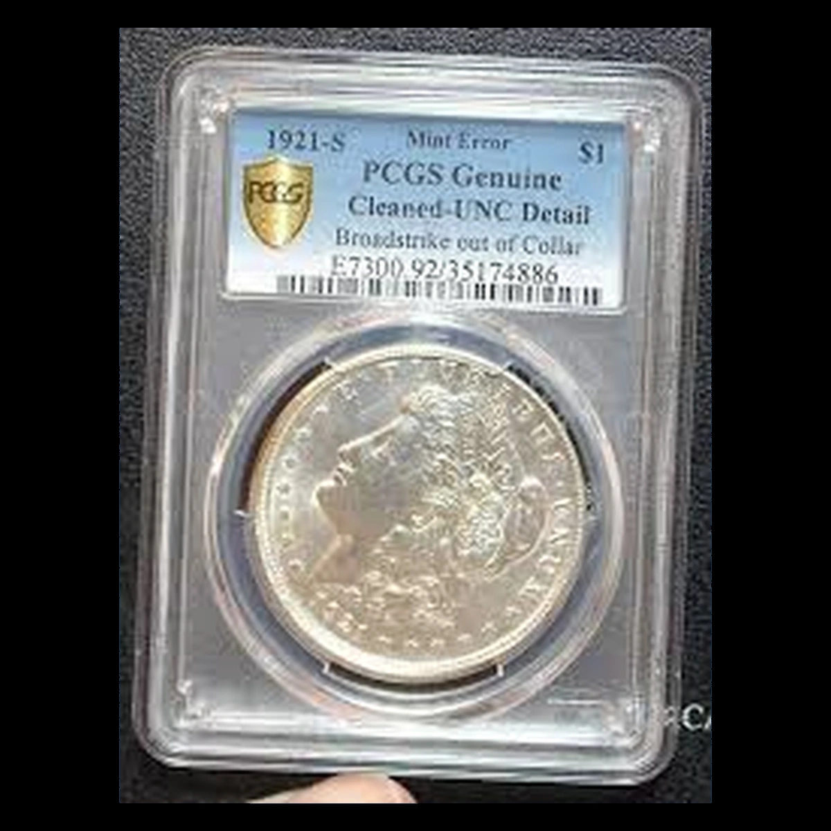 1921 Morgan Dollar: Broadstrike