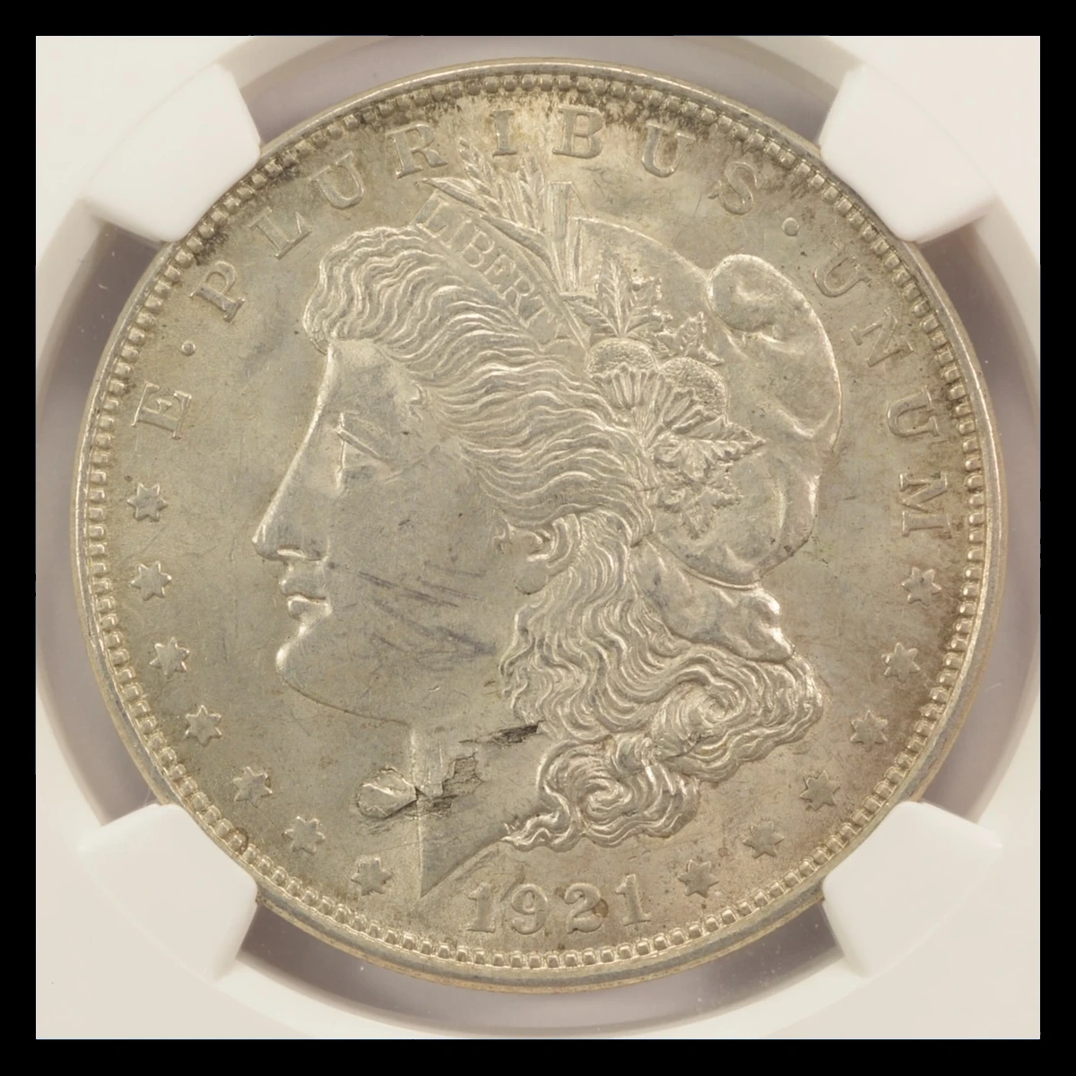 1921 Morgan Dollar: Lamination