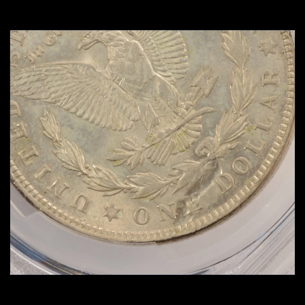1921 Morgan Dollar: Struck Through