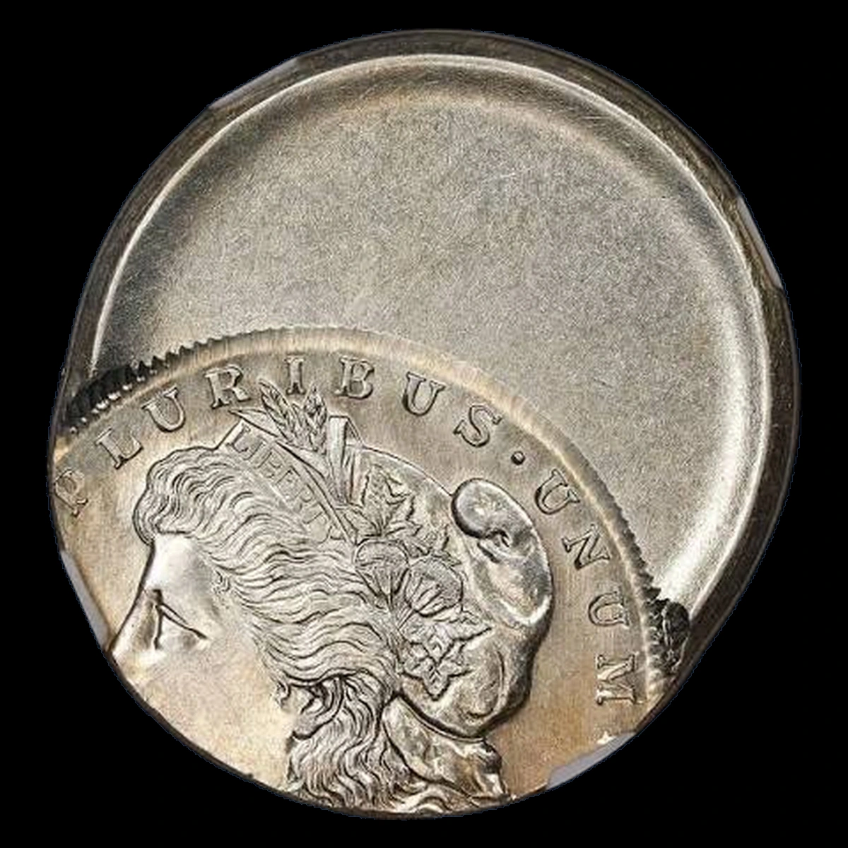 1921 Morgan Silver Dollar: Off-Center Strike