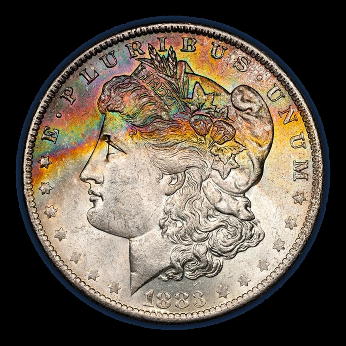 1883 Morgan Dollar: Repunched Mintmark