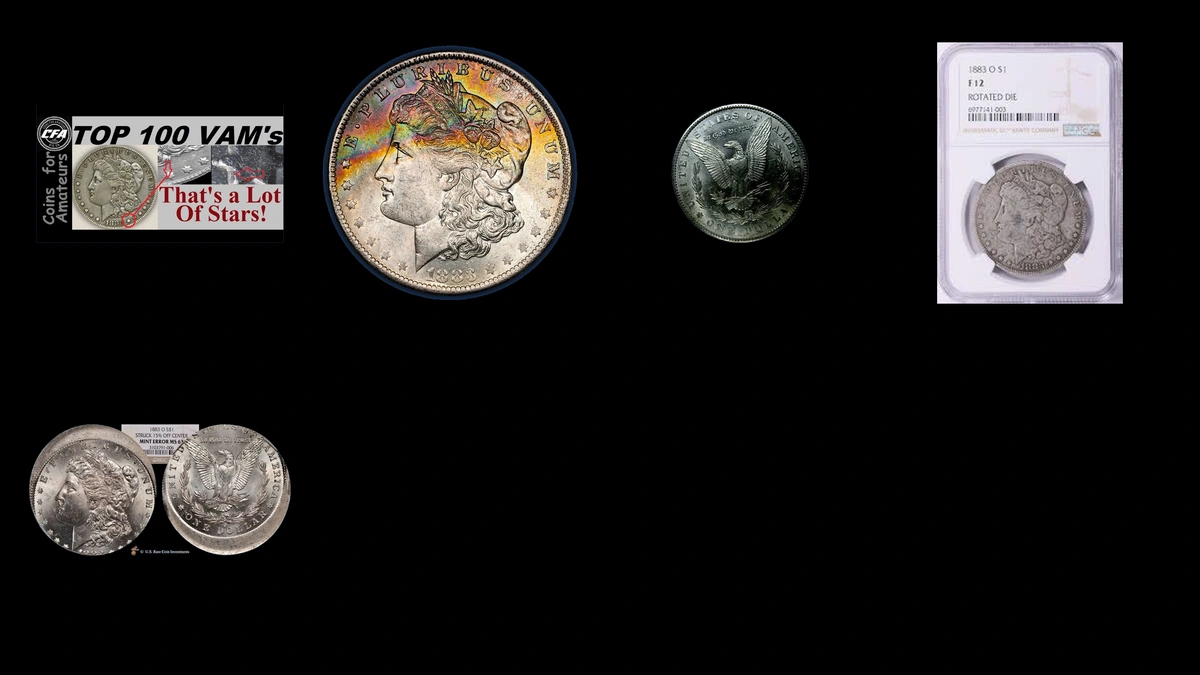 1883 Morgan Dollar Errors — error coin photographs