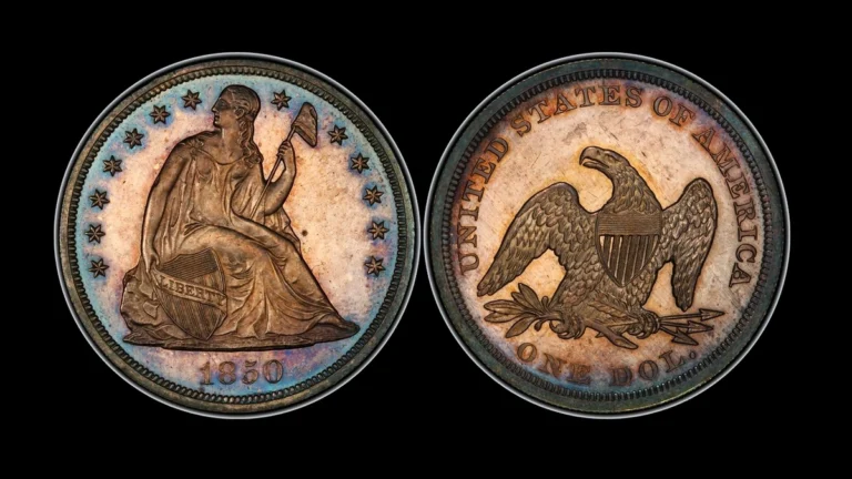 1850 Dollar Errors — error coin photographs