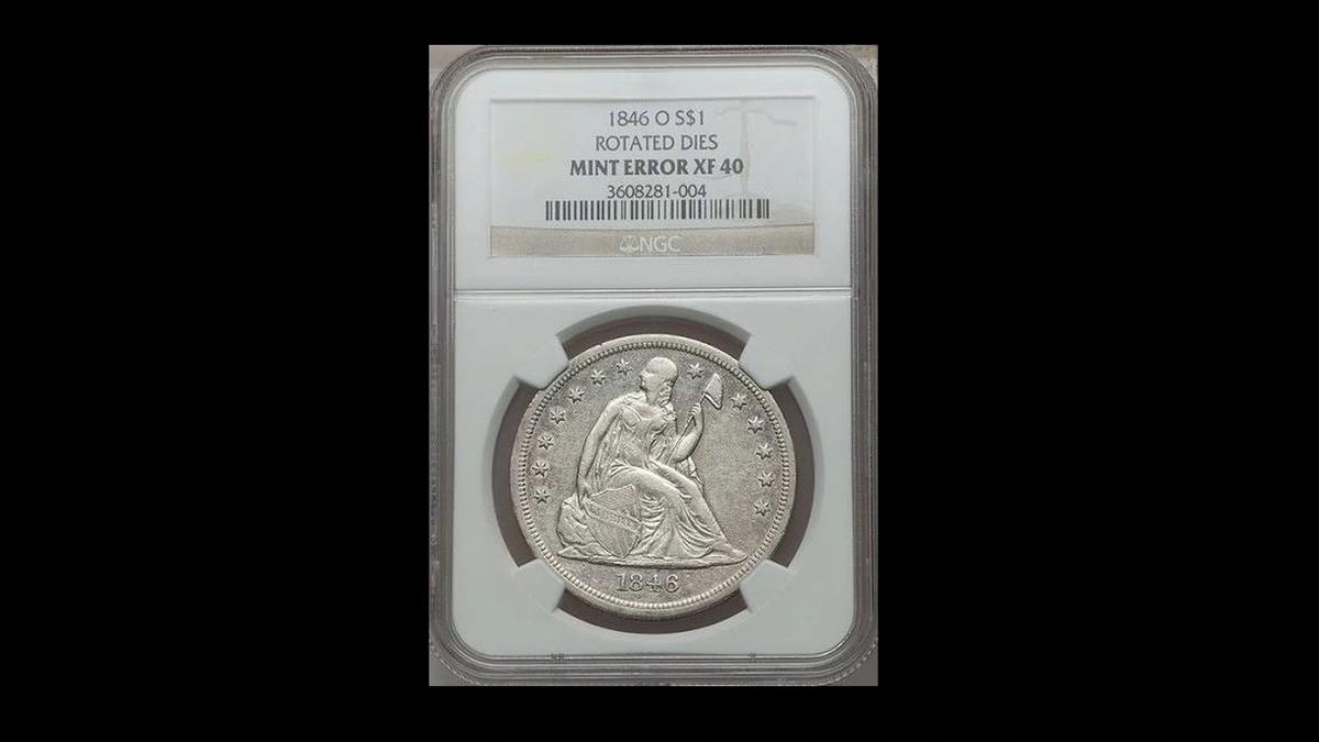 1846 Dollar Errors — error coin photographs