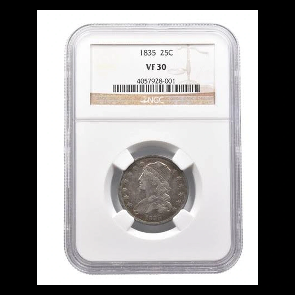 1835 Capped Bust Quarter: Die Clash