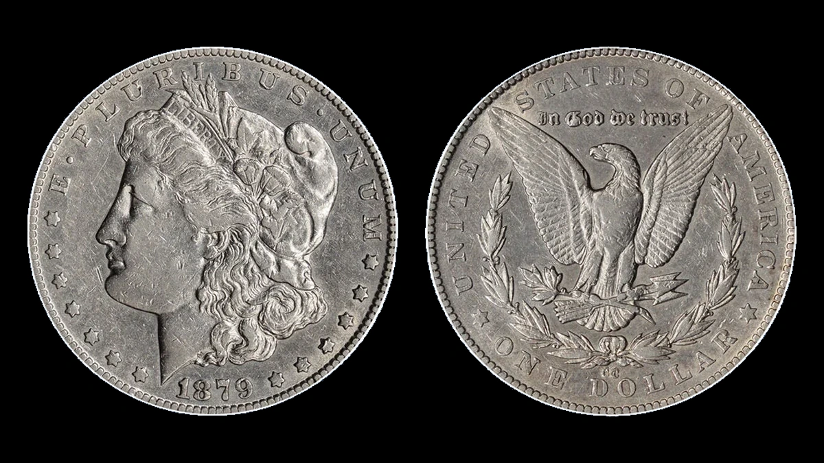 1879 Morgan Dollar: Repunched Mintmark