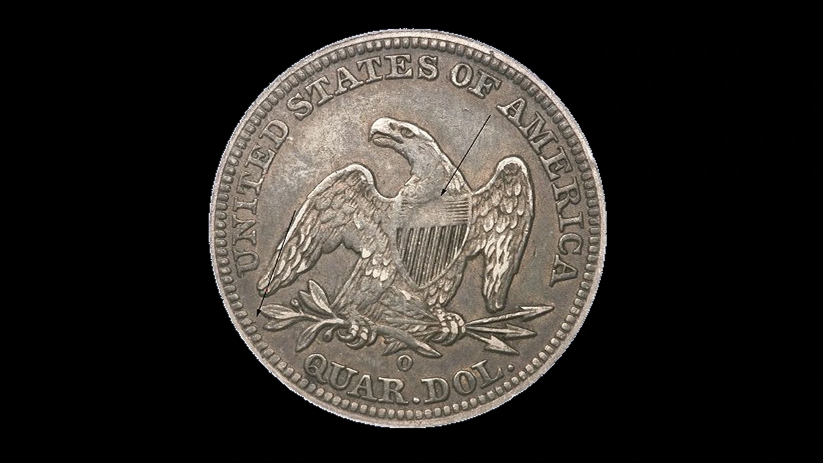 1842 Quarter Errors — error coin photographs